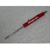 Snap-on Tools Red Flat Head Screwdriver with Valve Core Remover