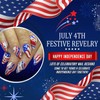 4th of July Press on Nails Medium Almond Fake Nails