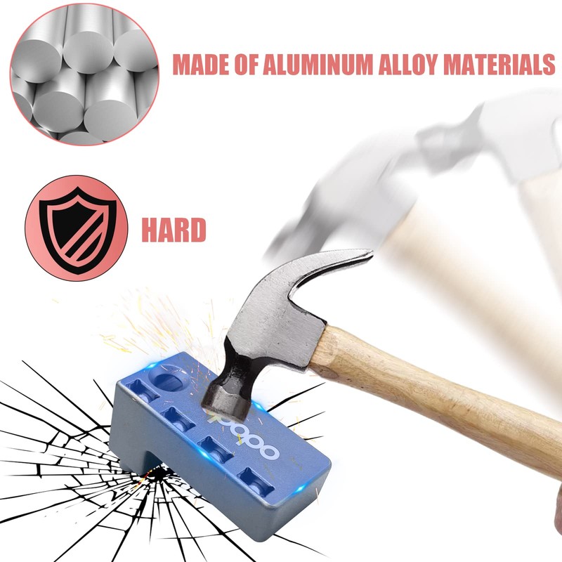 [Upgraded Widen] Aluminum Magnetic 1/4-Inch Hex Bits Holders Fit for