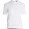 Lands' End Mens Short Sleeve Swim Tee Rash Guard White