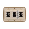 American Technology Components Triple SPST On-Off Switch with Bezel, 12-Volt,