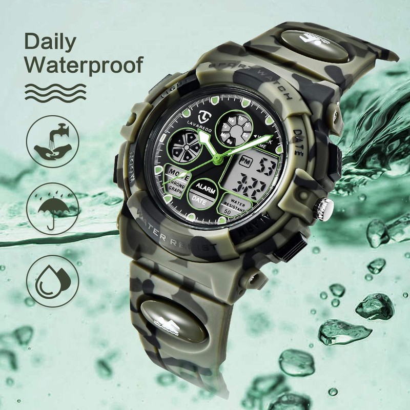 Watch Kid's Watches Boys Analog Digital Quartz Sport Electronic Military