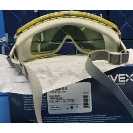 Uvex Stealth Safety Goggle S3962C, Polycarbonate, Amber, Anti-Fog