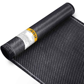 Krbnk 10ft x 12" Carbon Fiber Cloth Roll, 3K/220g Carbon Fabric, 2x2 Twill Weave Carbon Fiber Sheets Raw Material, Repair Kit for DIY Repair Cars Furniture