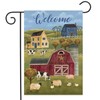Briarwood Lane Spring Countryside Welcome Garden Flag Primitive Salt Box