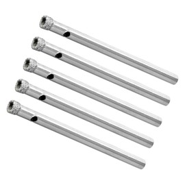 CoCud Diamond Hole Saws Drill Bits, 4mm / 5/32" Drilling Diameter, Nickel Plated Carbon Steel Drill Bit - (Applications: for Glass Ceramic Tiles Marble Stone), 5-Pieces