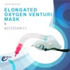 Endure Adjustable Adult Elongated Oxygen Venturi Mask with Accessories, X-Large
