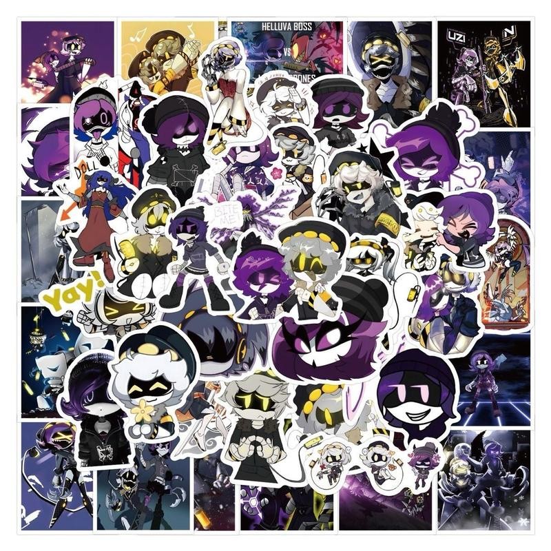 55 pcs Murder Drones Vinyl Decals for Laptops, notebook decorative