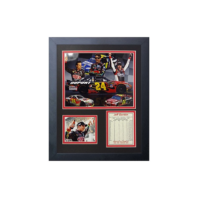 Legends Never Die "Jeff Gordon" Framed Photo Collage, 11 x
