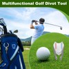 Golf Divot Repair Tool with Magnetic Golf Ball Marker, Putting