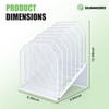 SUMMORO Inclined File Organizer for Desk, 7-Tier Vertical File Folder