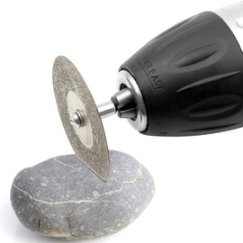 Bestgle 10 Pcs Diamond Saw Blades, Cutting Discs Wheels Mini Cut Off Disc Saw Blades and Mandrels Set for Rotary Tools 16mm/18mm/20mm/22mm/25mm/30mm/35mm/40mm/50mm/60mm