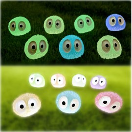 TAXTYHRE Forest Ghost Garden Decoration, 28 Pieces Luminous Forest Spirits, Luminous Elves, Tree Elf Figures, Luminous Garden Decoration Figures, Suitable for Decoration of Fairy Gardens, Mini Gardens