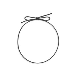 WGH Stretch Loops with Pre-Tied Bows, Elastic Cord Ribbon, Gift Box Bows, Elastic Ribbon String for Gifts, Box, Craft, Bags - Black Matte - Pack 50 Units (10", Black)