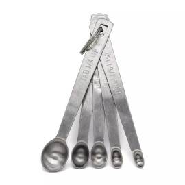 Fermentaholics Mini Measuring Spoons 5-Piece Set - Stainless Steel Spoons