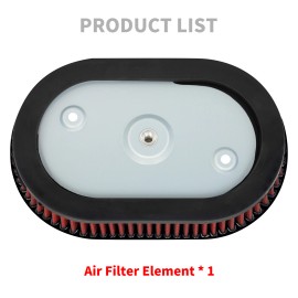 HDBUBALUS Replacement Air Filter Red Element FIt For Harley M8 Softail 18-23 Touring 17-23