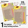 Sunflower Baby Shower-Spiele „Mommy or Daddy Guess Who“ (25 Stück)