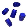 BOROLA Car Tire Valve Stem Caps with Hexgon Style(Blue, Pack