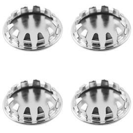 LQ Industrial 4PCS Carbon Steel Metal Hole Plugs Round Pipe Plug Plugs Solderless Foot Seal Plugs Plug Caps Metal Bung Caps Electrical Box Jack Plugs Removable Round Steel Seals