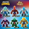 CRAZE Legends Stretchy D'Molition Elastic Action Figures for Children, Stretchy