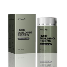 Hiar Building Fiber, Hair Fibers for Thinning Hair, Fill In Fine or Thinning Hair Instantly Thicker Fuller Look, Hair Fibers Black (22g) for Men & Women