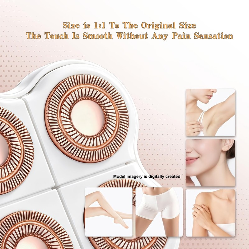 Women Legs Remover Replacement Heads, Compatible with Flawless Legs Shaver