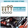 QUARKZMAN 2 Set Car Banjo Bolt Hose Barb Fittings Adapter