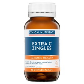 Ethical Nutrients Extra C Zingles Orange Fruit Tingle Flavour Tab X 50