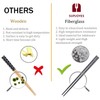 SUPJOYES 5 Pairs Fiberglass Chopsticks - Reusable Chopsticks Dishwasher Safe,...