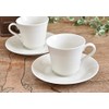 Set of 5 Ceramics [White Tableware] Milky White White with