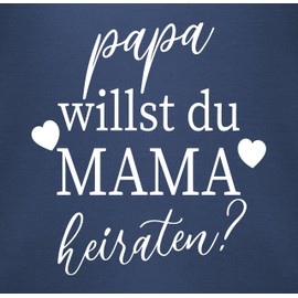 Shirtracer - Baby Bodysuit Boy Girl - Wedding - Baby - Papa willst du Mama heiraten - Willst Du Meine Mama heiraten Newborn Marriage Proposal Baby Proposal Dad, 4 Navy Blue