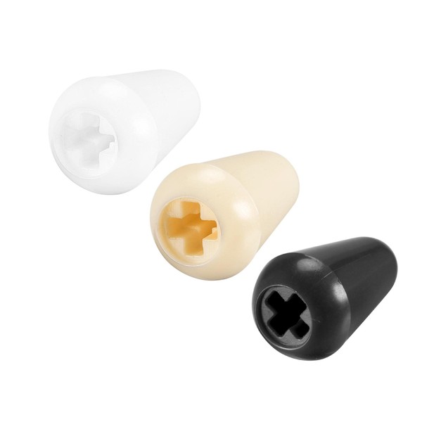 sourcing map Guitar Toggle Switch Knob Cap Cover ABS 9mm
