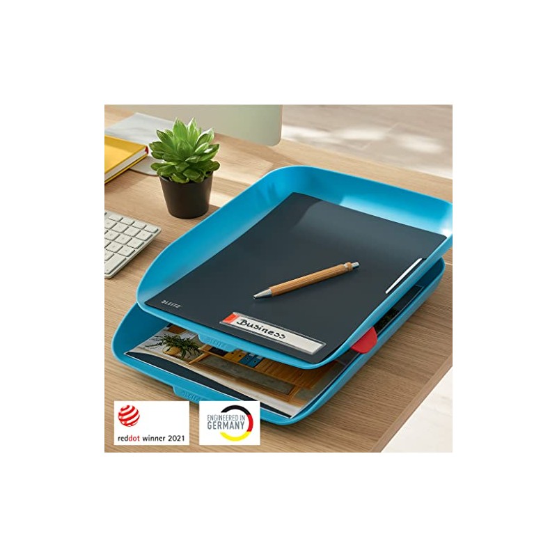 Leitz Cosy Series 53581061 A4 Letter Tray Set of 2