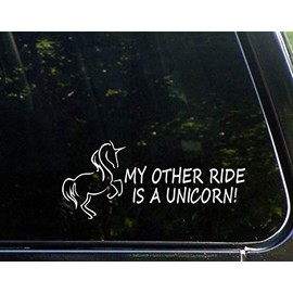 Diamond Graphics My Other Ride is Unicorn (9" x 4") Die Cut Decal Bumper Sticker for Windows, Cars, Trucks, Laptops, Etc.