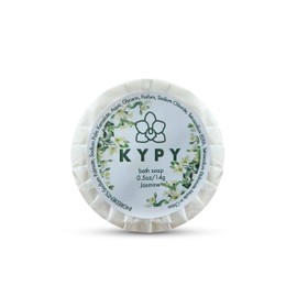 KYPY Jasmine Guest Soap – 100 Bars, 0.5 oz Each – Floral Scent, Travel Size Toiletries for Airbnb & Hotels