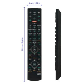 RAV204-V473190EU Replacement Remote Control Suitable for Yamaha AV Receiver Remote Control RX-V395RDS RX-V800RDS RAV204 V4731900