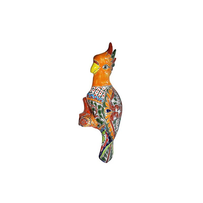 Talavera Wall Parrot - 14" H x 5.50" W