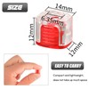 Saipor 5 Pieces Screwdriver Head Magnetic Ring, Universal 1/4" Hex