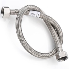 Home Range 1 x WRAS Approved Flexible Pipe 1/2" x 1/2" BSP Fittings 4 Lengths for Bathroom Kitchen Toilet Faucets - Durable Leak Proof High Pressure Connector for Hot and Cold