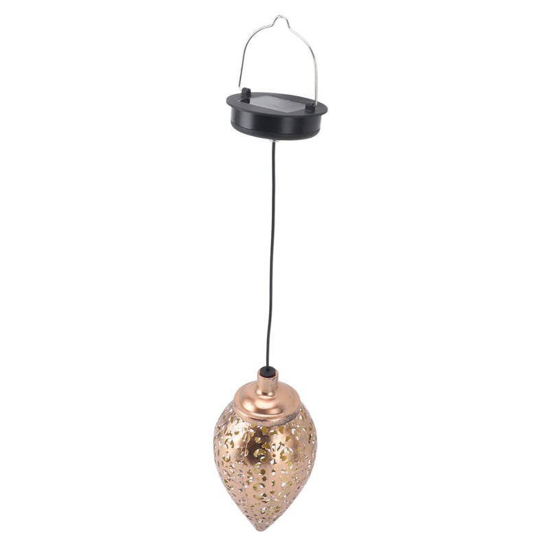 Solar Powered Patio Lamp LED Hanging Light Retro Decorative Lantern
