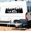 American Camper RV Decal, Camping Sticker, Camp Elk Mountain Travel