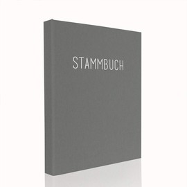 Hochzeitideal Family register DIN A5 'Classic' linen (grey)