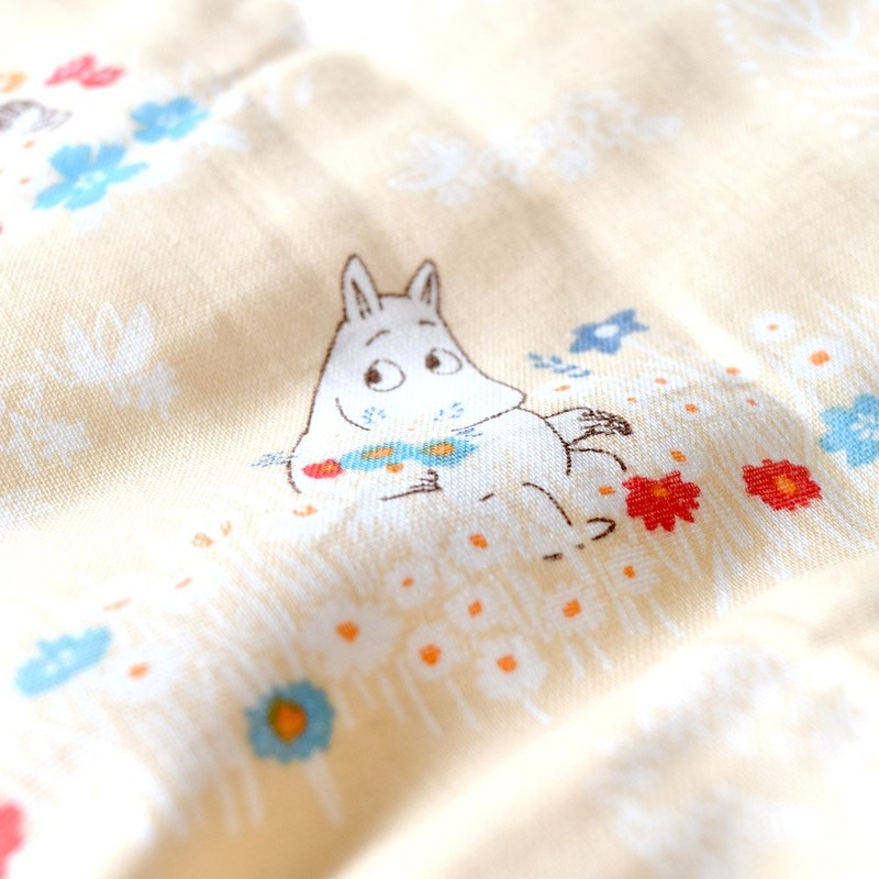Moomin Double Gauze Fitted Sheet, Baby, Made in Japan, Double