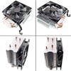 DGZZI - 2 ganchos para ventilador de radiador de CPU