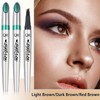 LALASTYLE 3PCS Eyebrow Pencil,Magic Eyebrow Pencil with 4 Fork Tip,Microblading