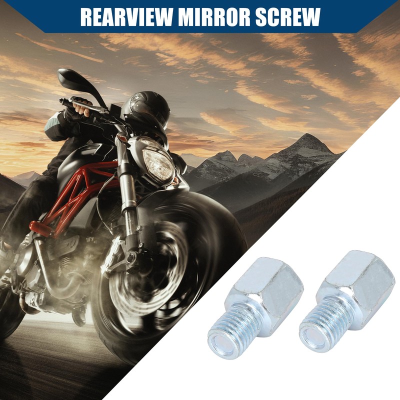 Hihaha 8mm LH to 10mm LH Rearview Mirrors Adapter for