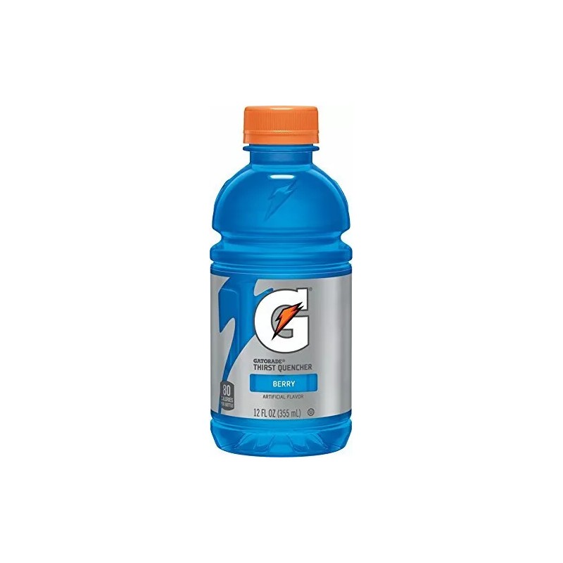 Gatorade (24 BOTTLES) 12 oz GATORADE SPORTS DRINKS VARIETY ORG,LEMON,