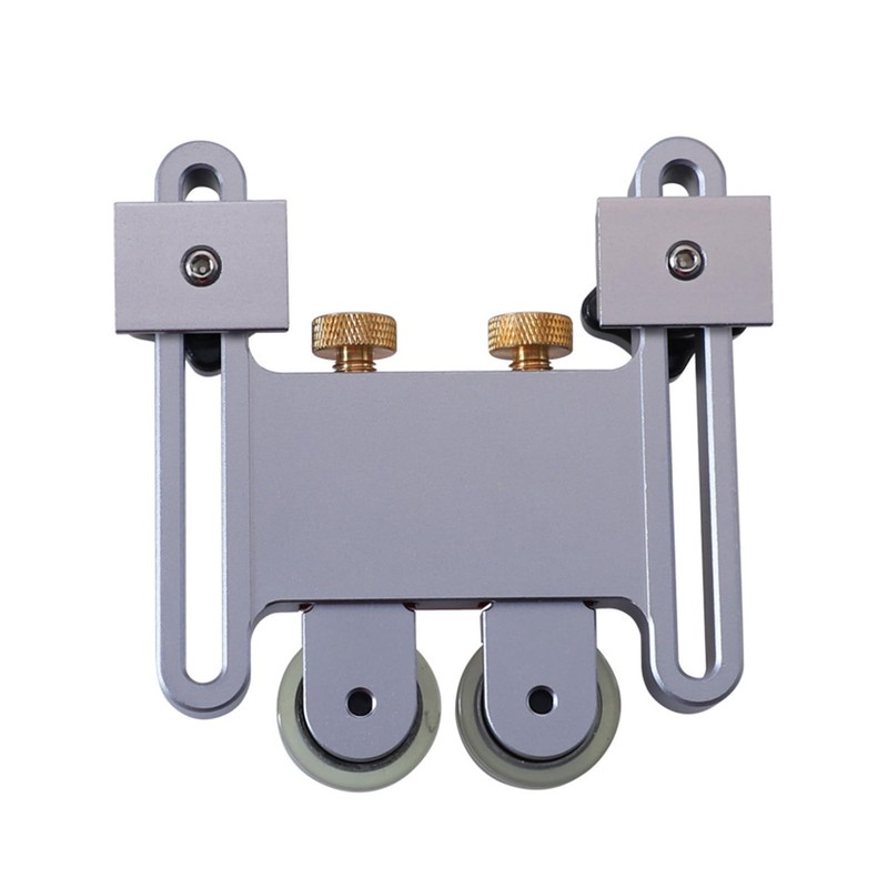 Table Saw Roller Jig, Bearing Roller Featherboard Double Wheel Sliding