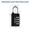4 Pack Combination Lock, 4-Digit Padlock Keyless, Resettable Metal Luggage