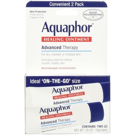 Aquaphor Healing Skin Ointment, Advanced Therapy, 0.35 Ounce (Pack of 2)